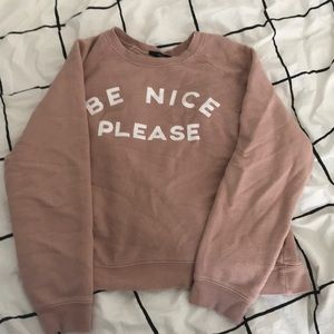 “Be nice please” jumper